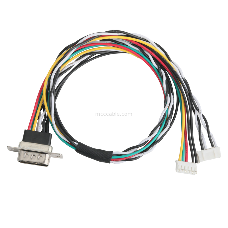 D-SUB-9Pin MALE إلى JST PHR-6 و PHR-6 وصلات تجميع الكابلات المخصصة
