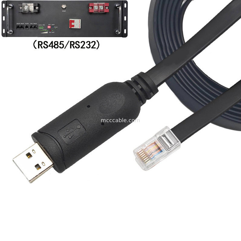 USB-A إلى RS485 RJ45 كابل متسلسل 8P8C متوافق مع خط إصلاح الأخطاء الاتصالات RS485