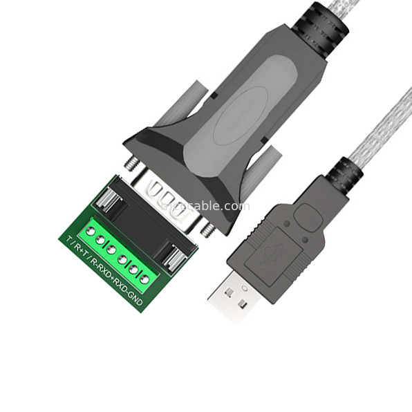 USB-A إلى RS485 منفذ سلسلة DB9 كابل إشارة رقمية صناعية ، يدعم تخصيص واجهة مختلفة
