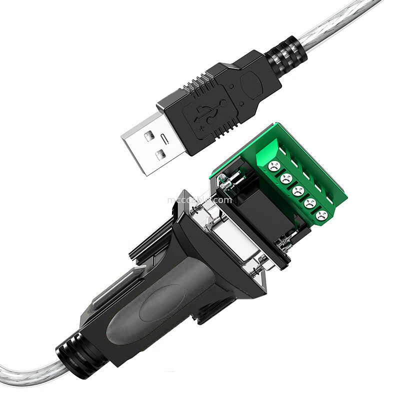 USB-A إلى RS485 منفذ سلسلة DB9 كابل إشارة رقمية صناعية ، يدعم تخصيص واجهة مختلفة