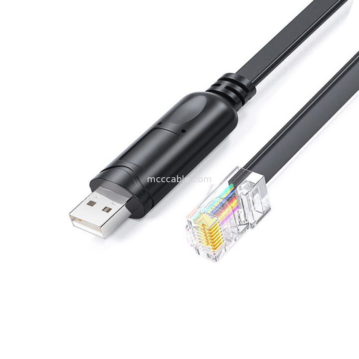 USB-A إلى RS485 RJ45 كابل متسلسل 8P8C متوافق مع خط إصلاح الأخطاء الاتصالات RS485