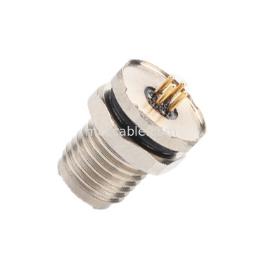 رابط دائري M5 رمز-A 4Pin سلسلة مقاومة للماء المرافقات الإناث مع M5 لوحة فلانج PCB مصدر الذكور