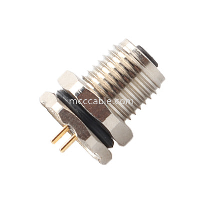 رابط دائري M5 رمز-A 4Pin سلسلة مقاومة للماء المرافقات الإناث مع M5 لوحة فلانج PCB مصدر الذكور