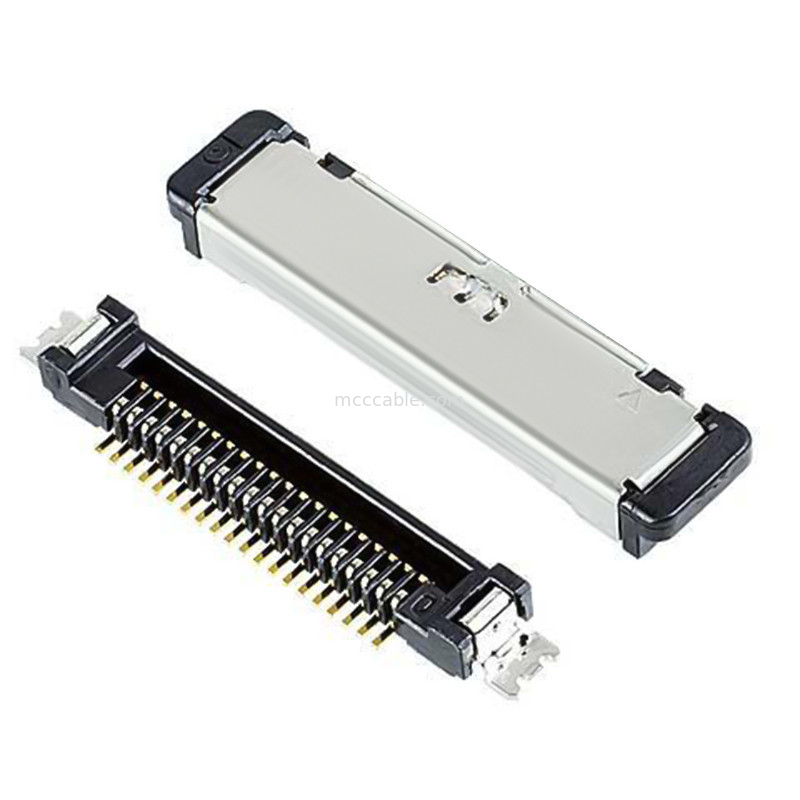 SS 20380-R20T-06 قابس الوعاء موصل كابل متحد المحور الصغير lvds كبل موصل 20 دبوس