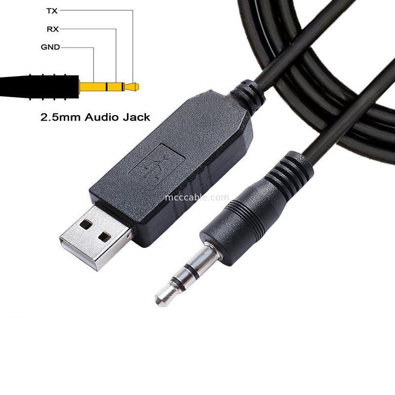 شريحة FTDI TTL-232R-3V3-AJ USB إلى TTL كابل متسلسل 3.5mm 2.5mm جاك الصوت المواصفات الحزام المخصص