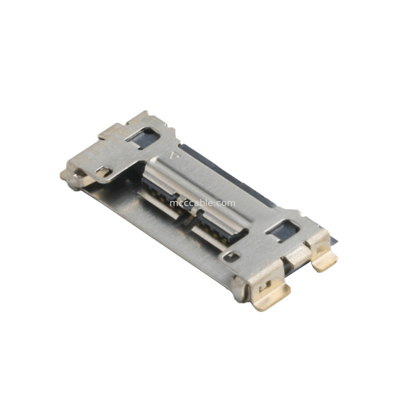 20633 سلسلة 20Gbps/ Lane 20525-210E-02 ميكرو كواكسيال رابط 0.4mm Pitch Plate نهاية المقاعد