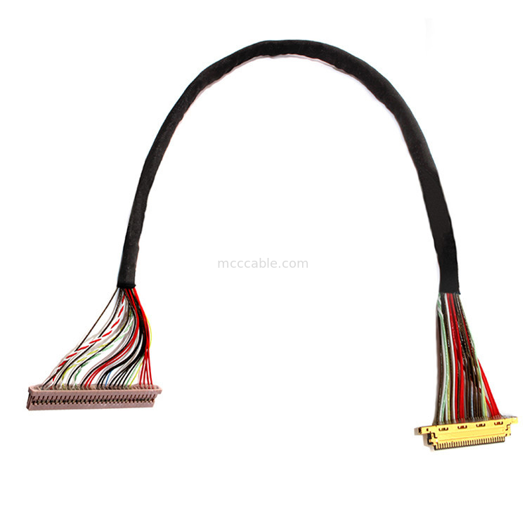 0.4ملم / 1.25ملم الطول 30PIN إلى 30PIN I 20453 كابل Lvds لمراقب LCD