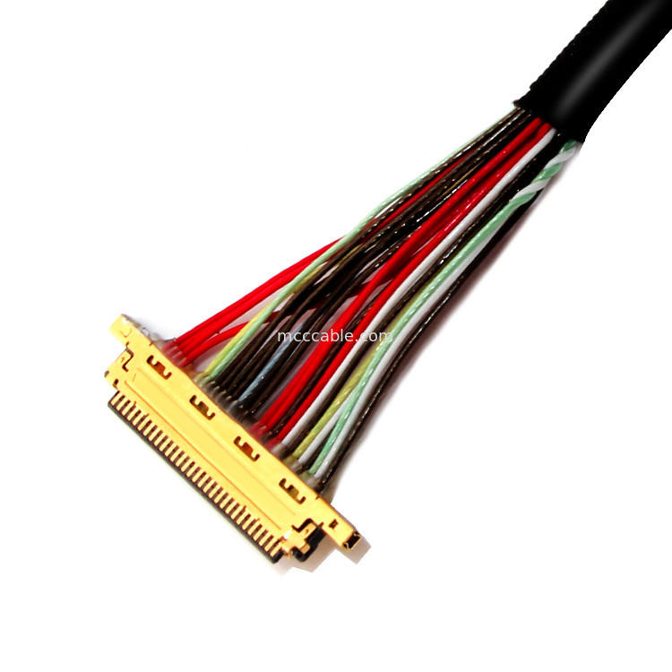 0.4ملم / 1.25ملم الطول 30PIN إلى 30PIN I 20453 كابل Lvds لمراقب LCD