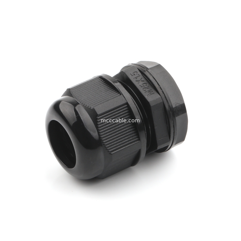 M25 الصناعية عازل المياه مرفق القشرة مع 3Pin / 4Pin / 6Pin / 7Pin / 8Pin يدعم معالجة الأسلاك المخصصة OEM / ODM