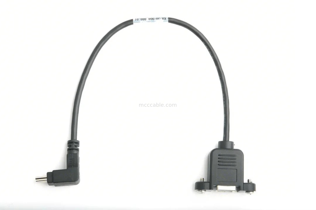 مرفق USB قابلة للتركيب نوع B إمرأة لوحة التثبيت المكيف إلى USB MINI-B الذكور زاوية أعلى مع التشكيل