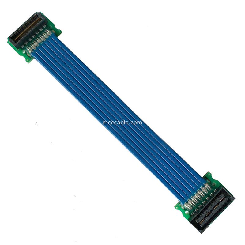 0.50 مم مخصص QSH 030 01 F D موصل شاشة lvds لكابل Samtec عالي السرعة