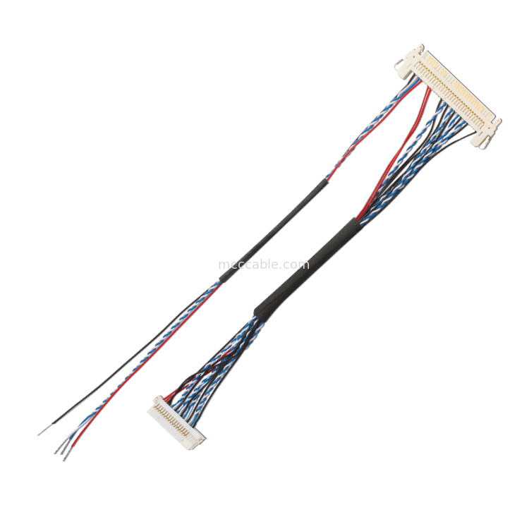 تسخير الأسلاك المخصص FI S20S 20pin ، كابل Lvds بعرض 1.25 مم بخطوة JAE