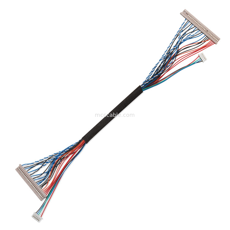 250V 20 Pin Lvds Cable  Df14 إلى Df14 لموصل شاشة الكمبيوتر المحمول lvds
