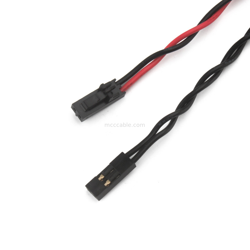 كابل تبديل الطاقة LED Bulgin Mpi002 28 D4 الأحمر والأزرق لـ Rl إلى Molex 50579402