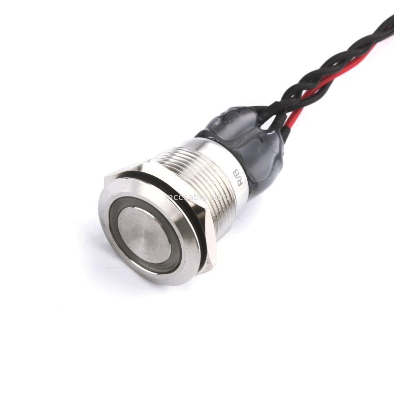 كابل تبديل الطاقة LED Bulgin Mpi002 28 D4 الأحمر والأزرق لـ Rl إلى Molex 50579402