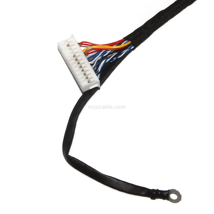 تخصيص الطول 2.0mm Pitch Lvds كابل التجميع 30 دبوس  DF11-24DS-2C إلى FI-X3OHL OEM / ODM