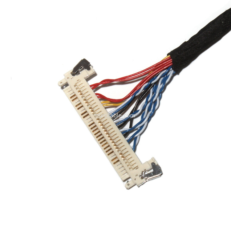 تخصيص الطول 2.0mm Pitch Lvds كابل التجميع 30 دبوس  DF11-24DS-2C إلى FI-X3OHL OEM / ODM