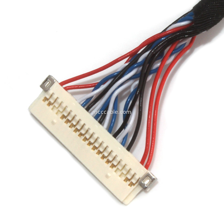 الملعب 1.25mm Lvds Cable Assembly  DF13-40DS-1.25C to Df 19g-20s