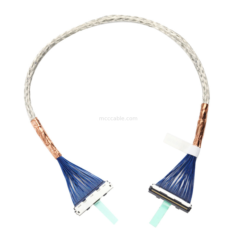 LVDS LCD Display Edp Cable Assembly  DF80-40P-0.5SD موصل عرض lvds