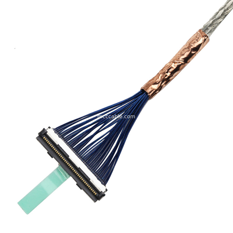 LVDS LCD Display Edp Cable Assembly  DF80-40P-0.5SD موصل عرض lvds