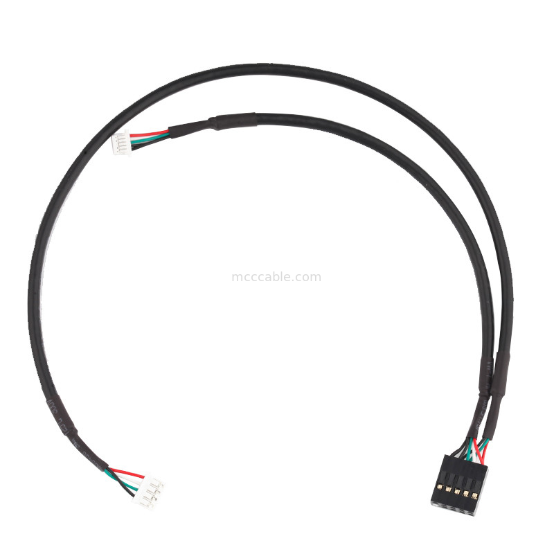 28AWG LED تجميع كابل تسخير JST PHR-5P إلى SH1.0 5P 1.0mm الملعب
