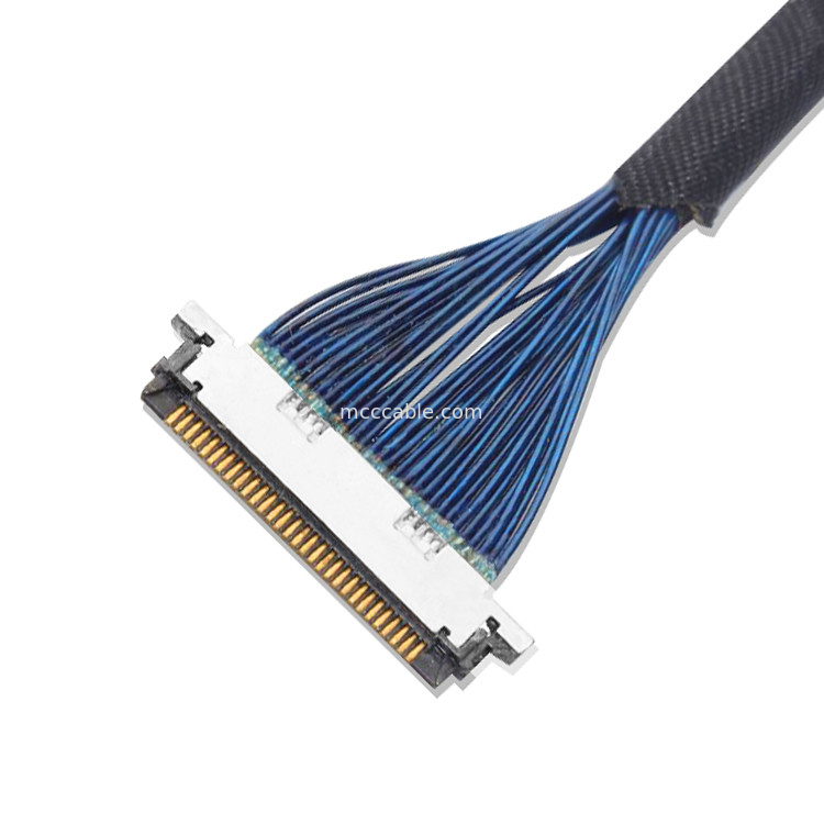 طول مخصص كابل LVDS الميكرو كوكسيال 0.4mm 20453z-030 SD إلى 20347 مع قفل ميكانيكي