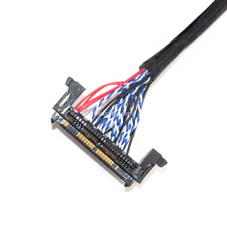 26AWG Lcd LVDS كابل الجمعية 1.0 مم الملعب JAE Fix-30ssl-Hf إلى  Df13 EDP