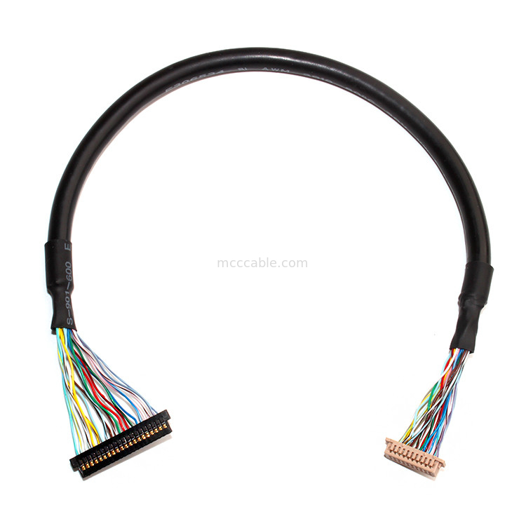 موصل LCD LVDS كابل الجمعية 1.0 مم الملعب 32AWG  DF13-20DS-1.25C