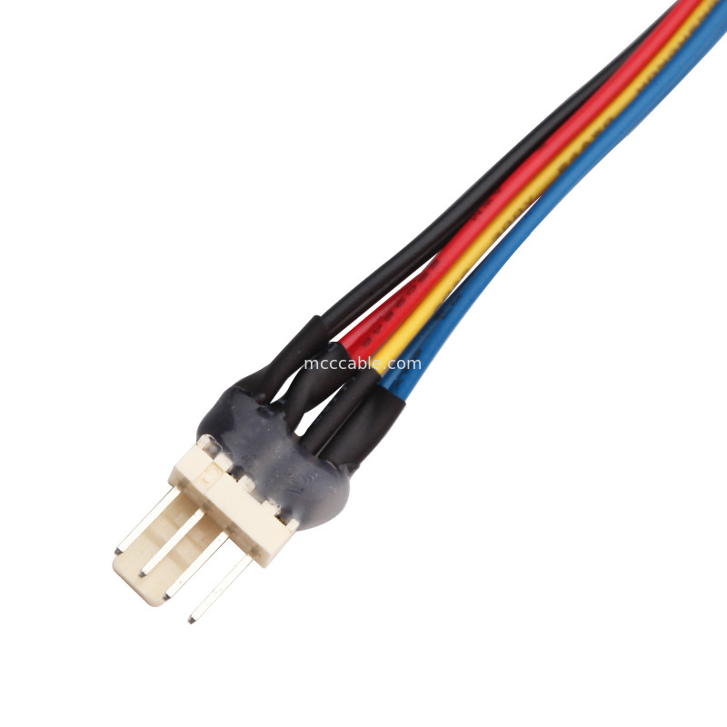 JST JH 2.5mm 4 Pin Molex 4 Wire Fan Y Cable Assembly lvds 4 pin موصل كابل