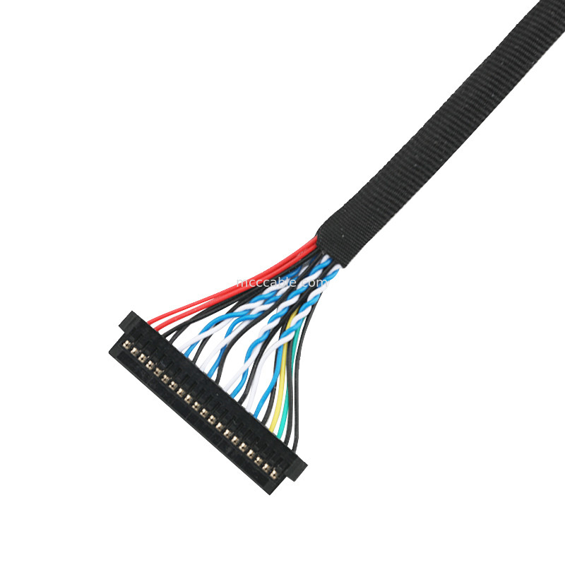مجموعة كبل LVDS EDP JST PHDR-20V إلى كابل موصل JAE FI-S20S lvds