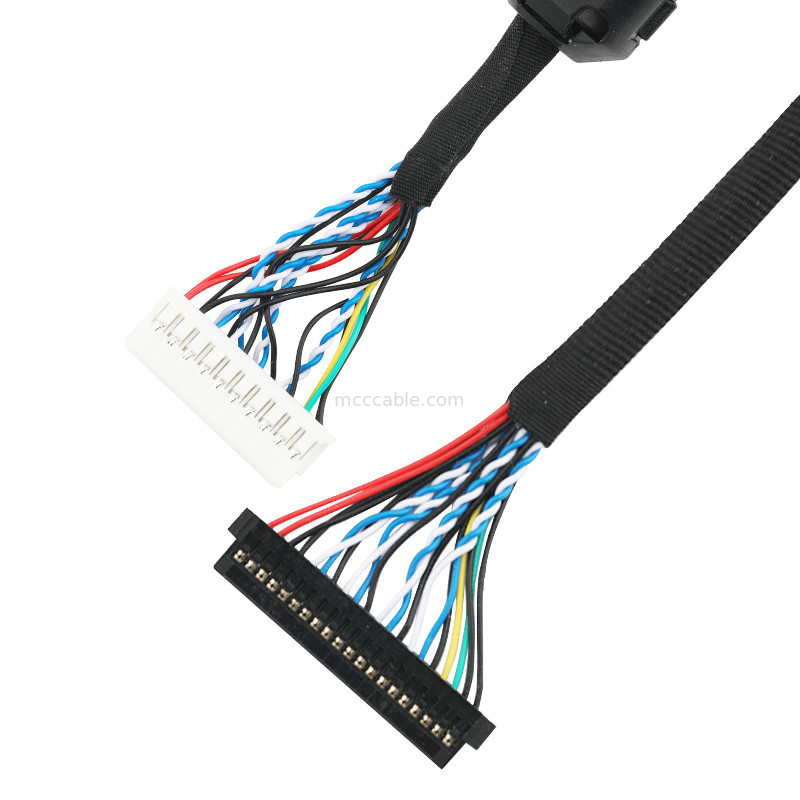 مجموعة كبل LVDS EDP JST PHDR-20V إلى كابل موصل JAE FI-S20S lvds