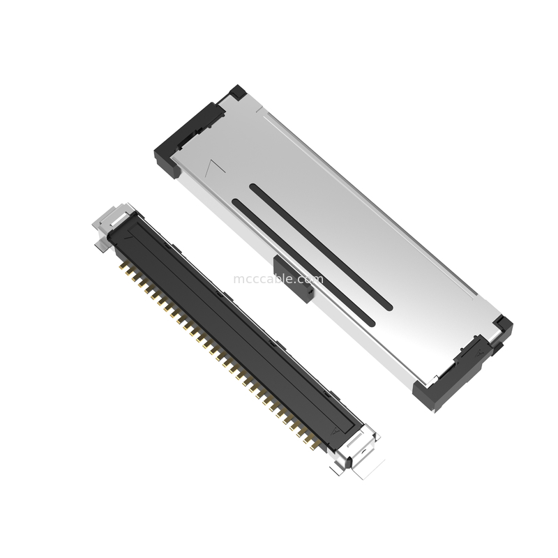 20437-030T-01 نوع التزاوج الأفقي رابط مكوكسي صغير مع قفل ميكانيكي 30Pin 40P 50P 0.4 مم