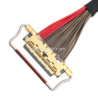 UL EDP LVDS كابل محوري 0.4mm Pitch 20633-220T-01S 20 Pin الطول المخصص