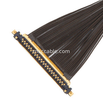 40P UL11130 46AWG مجموعة الكابلات المتكافئة الدقيقة 20531-040t-02 IDC تشكيل OEM / ODM