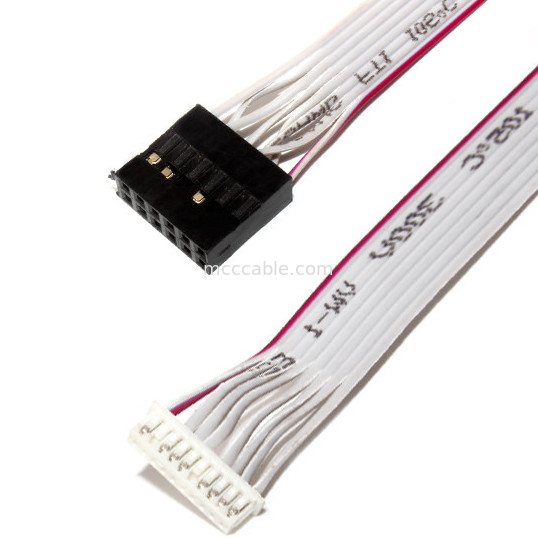 كابل الشريط المرن المسطح IDC 12 PIN DF19 إلى JST RF لكابل الطاقة PCBA
