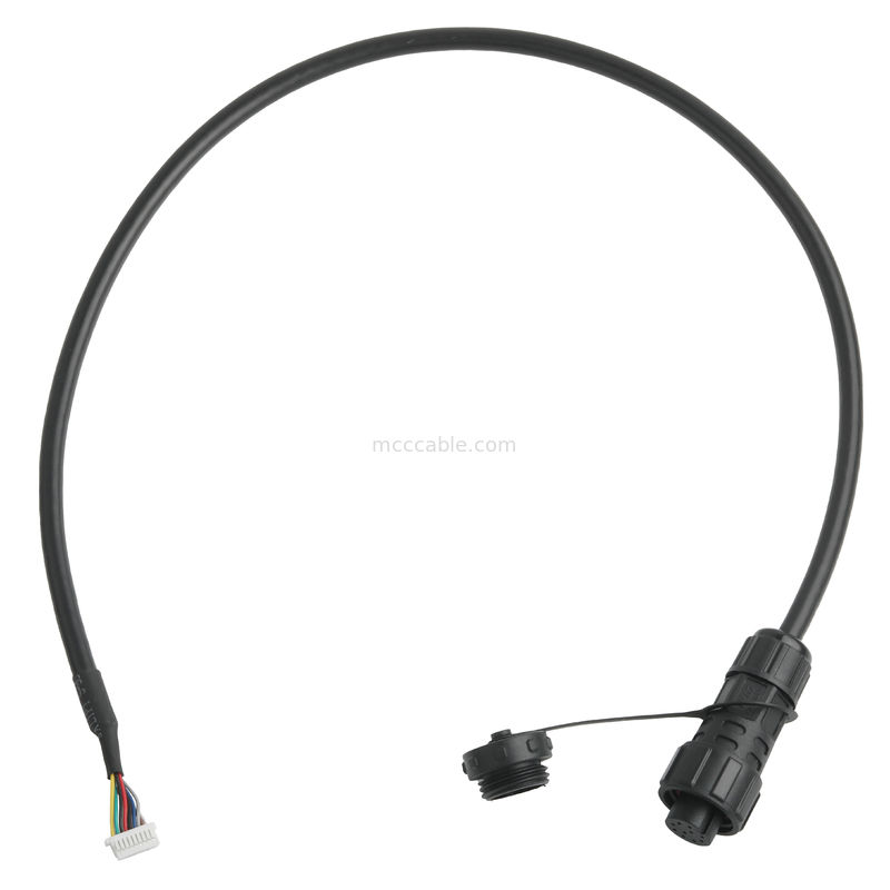 IP67 رابط مقاوم للماء M16 الإناث إلى SH1.0 9P UL 2464 28AWG*4PR+AEB كابل ROHS