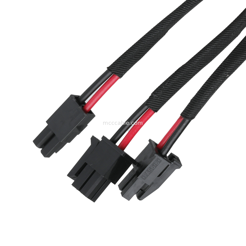 TER MOLEX 430250610 6Pin إلى مجموعات كوكسية مخصصة سلاسل السلك لجهاز الطاقة الكهربائية للسيارات