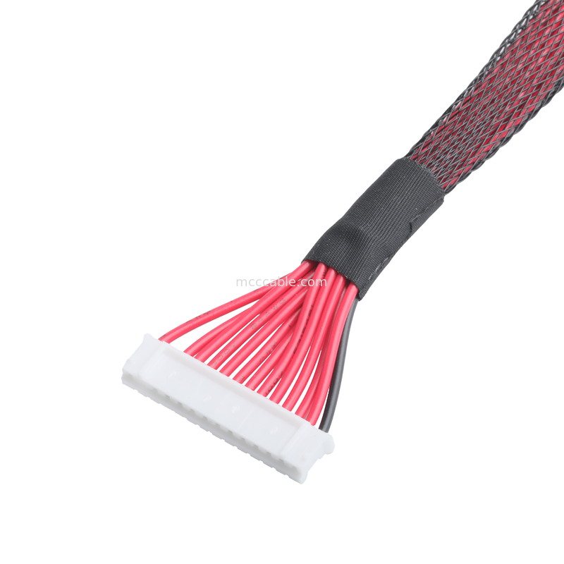 ربط العرض الالكتروني JST PH-14P ربط كابل مخصص OEM / ODM ROHS