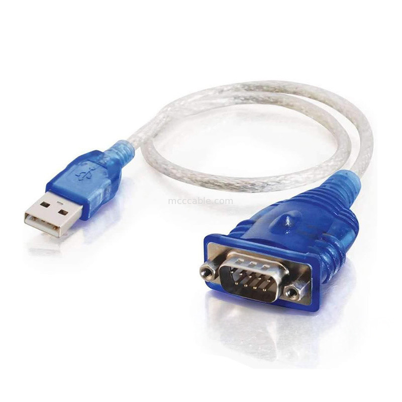 PL2303GT USB إلى كابل متسلسل USB-A إلى DB-9P واجهة رابط ، بروتوكول RS232-340 متسلسل ، يدعم طول الكابل المخصص