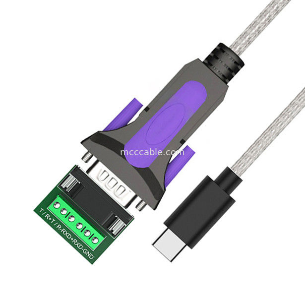 كابل مخصص من الدرجة الصناعية للنوع C إلى RS485-DB9/RS422-DB9 CONN Connector B DB9 Male