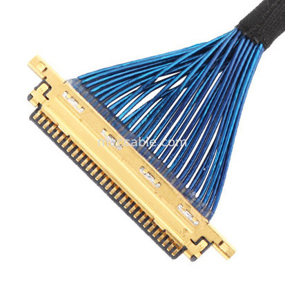 ميكرو كواكسيال 20453-230T-03 إلى 20453-230T-03 Lvds Edp كابل التجميع 0.5mm Pitch