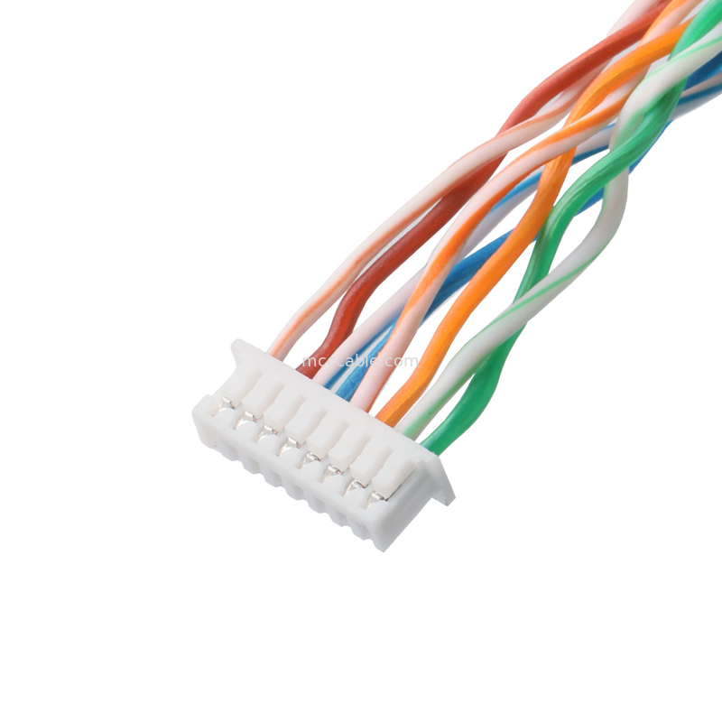IP67 عازل المياه 8-Pin الدائري الموصول SA812/S8S مع كابل CAT5e لأنظمة الكاميرا