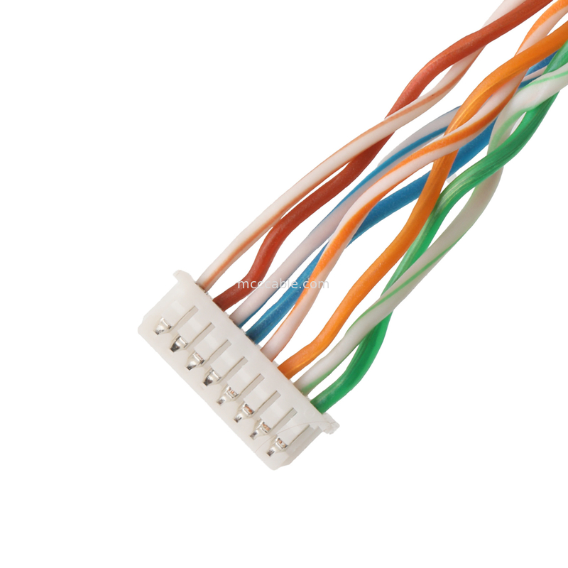 IP67 عازل المياه 8-Pin الدائري الموصول SA812/S8S مع كابل CAT5e لأنظمة الكاميرا