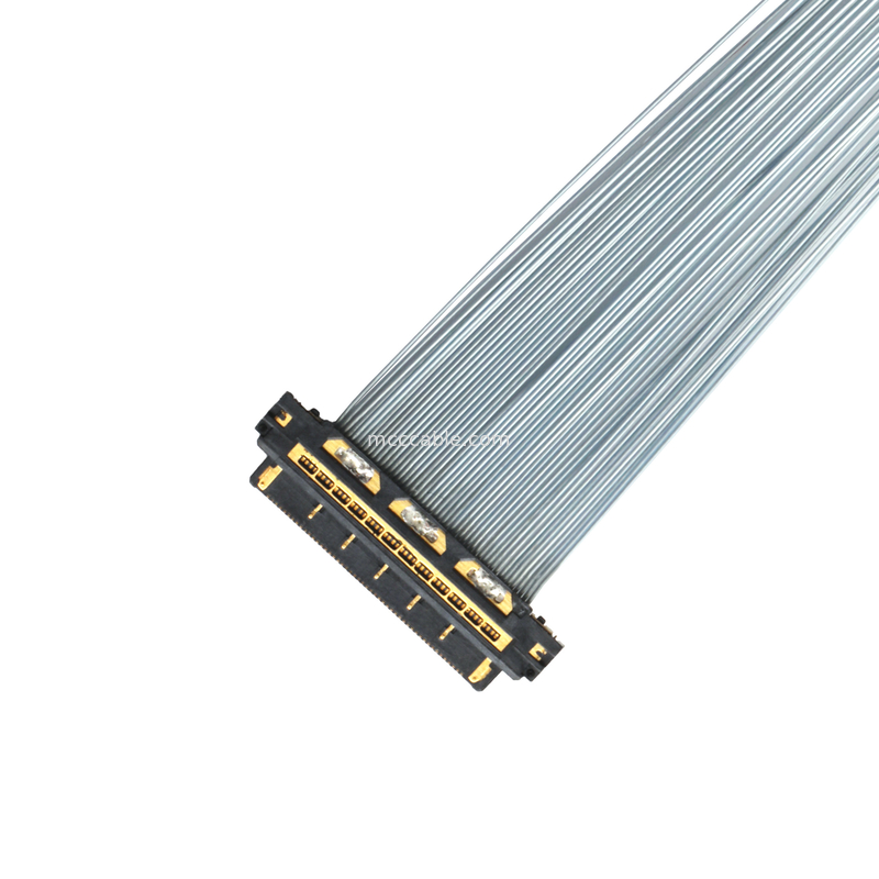 كيل XSL20-48S كابل ميكرو كوكس، 0.25mm Pitch، 44AWG PFA، ملصق UV مزدوج