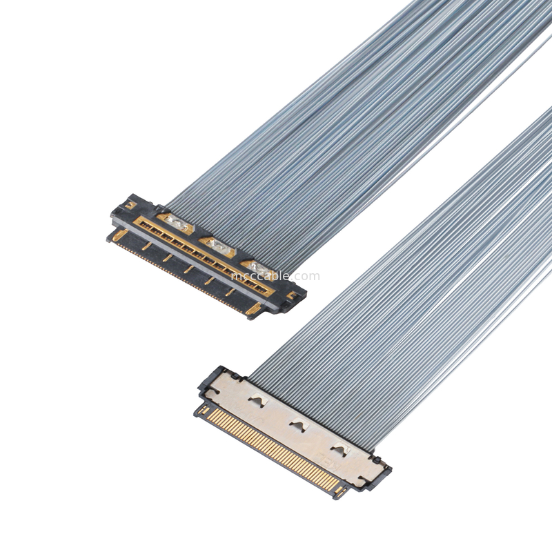 كيل XSL20-48S كابل ميكرو كوكس، 0.25mm Pitch، 44AWG PFA، ملصق UV مزدوج