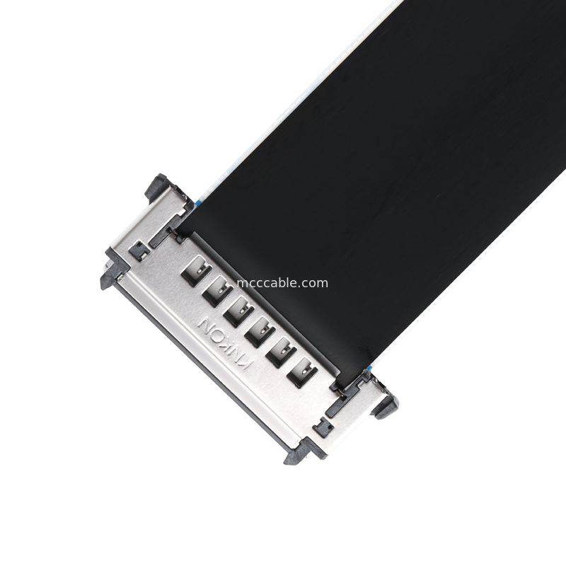 كابل FFC RE51 ذو 51 سنًا، مسافة 0.5 مم، UL489701، محمي من EMI، معدل بيانات 2 جيجابت في الثانية