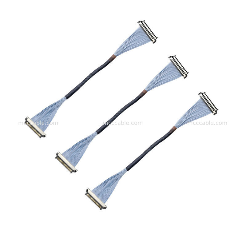 كابل محوري دقيق USL20-30SS-018C بدرجة احترافية مع موصل 0.4 مم لكاميرات الجسم وكاميرات القيادة للشرطة