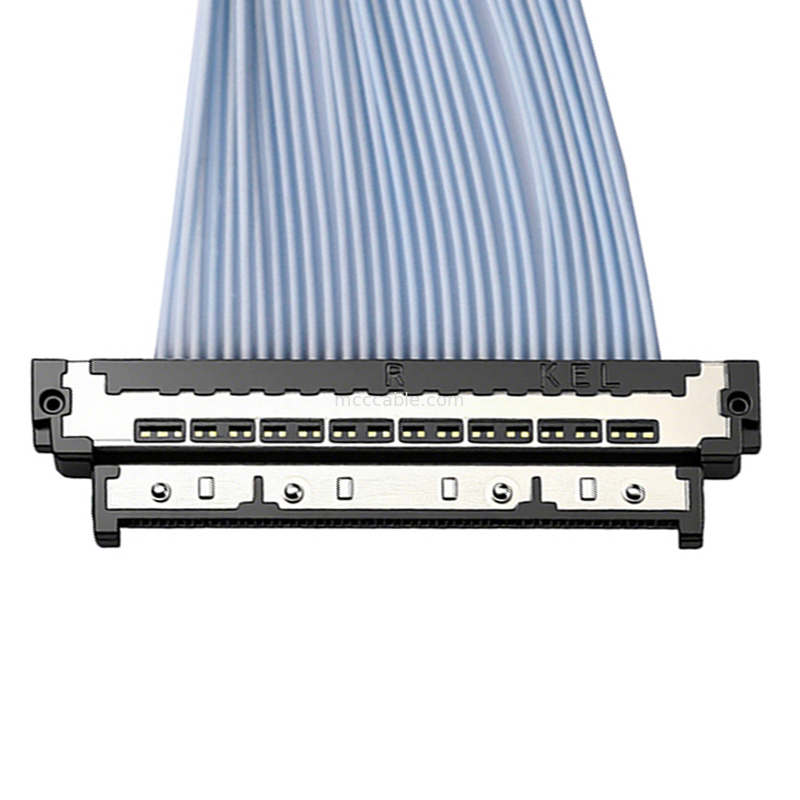 USL20-30SS-015C 0.4mm كابل ميكرو كواكسيال سلامة الإشارة عالية التردد للكاميرات 5G