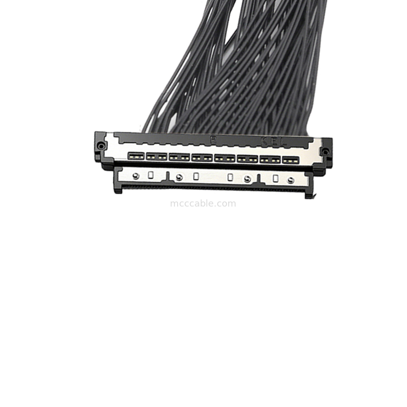 30-الموقف 0.4mm USL20-30SS-017B كابل ميكرو كواكسيال 10Gbps وصلة بيانات عالية السرعة لكاميرات الذكاء الاصطناعي
