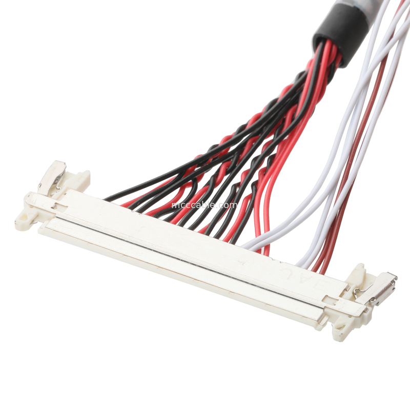 1.0mm إلى 1.25mm Pitch LVDS كابل التجميع - UL1571 28AWG اتصال شاشة LCD